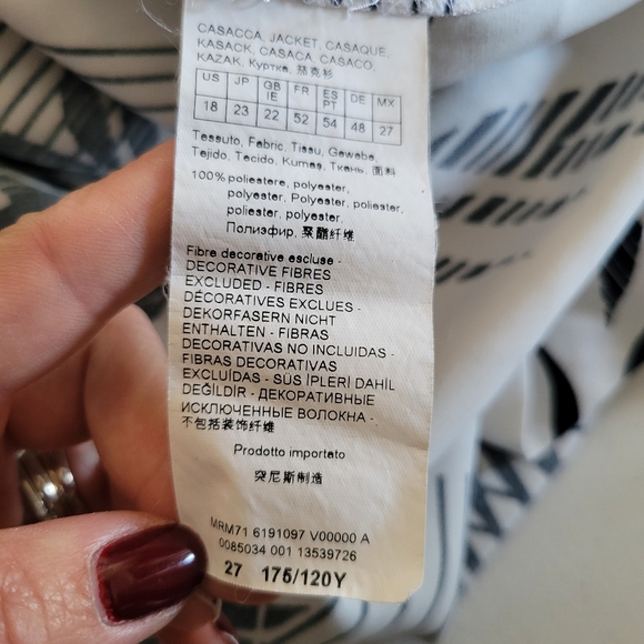 Marina Rinaldi Italy Botanical Print Long Blouse Plus Size 18 - Picture 9 of 9